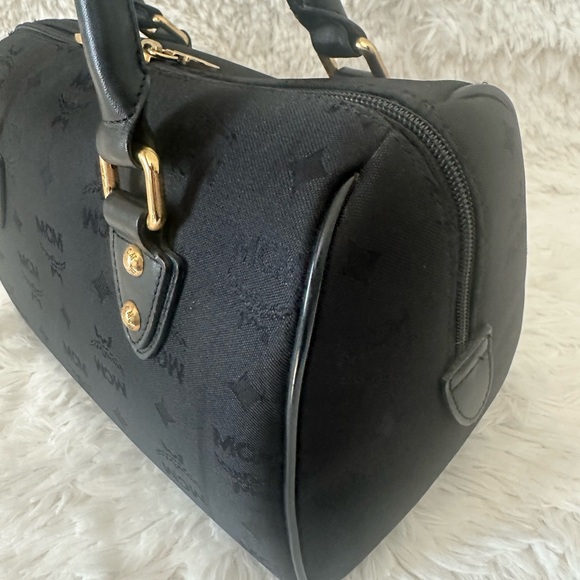 MCM Black Satchel Boston Bag - Picture 6 of 13